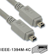 Cable: Firewire 400 (ieee 1394a) 4pin - 4pin 5M