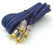 RCA Cable 2x Male - 2x Male 10m Gold Connector