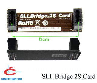 2-Way SLI Bridge, Cards between 6cm