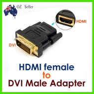 Converter: DVI-D Adaptor 24+1pin Male to HDMI Fema...