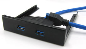 USB 3.0 Front Bay / Panel 2-port, Fits in Desktop ...