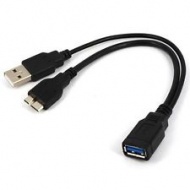 USB 3.0 OTG Cable with Power for Samsung Galaxy No... USB 3.0 OTG Cable with Power for Samsung Galaxy No...