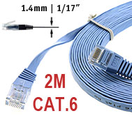 CAT.6 Flat Patch Cable 2M straight CAT.6 Flat Patch Cable 2M straight