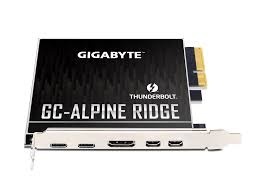 Gigabyte Alpine Ridge Dual Thunderbolt 3 Card for ... Gigabyte Alpine Ridge Dual Thunderbolt 3 Card for ...
