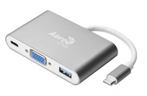 Aerocool USB Type-C to VGA HD, USB 3.0 & USB Type-C Power Hub & Dock