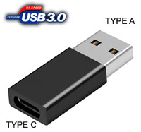 Converter: USB 3.0 A (Male) to USB Type C (Female)...