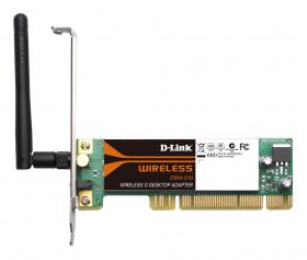 D-Link Wireless G 11/54MBPS PCI ADAPTER,REVERSE SMA DETACHABLE ANT [DWA-510]