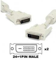 Cable: DVI-D 24+1pin cable Male-Male, 3m