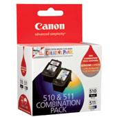 Canon PG510CL511CP 1X PG510 BLACK INK CARTRIDGE AND CL511 COLOUR INK CARTRIDGE