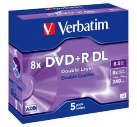 Verbatim DVD+R DL 8.5GB 8x 5pk [43541]