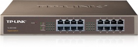 TP-Link 16 Port Gigabit Desktop/Rackmount Switch 13-inch Steel Case (Brackets Optional), [TL-SG1016D]
