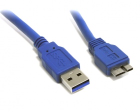Cable: USB 3.0 A to USB 3.0 micro B 1.0m