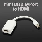 Converter: Mini DisplayPort (Male) To HDMI (Female) Cable Converter - 15cm