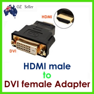 Converter: DVI-D Adaptor 24+1pin Female to HDMI Male Converter