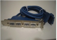 USB 3.0 Back Plate for Mainboard 4 port USB 3.0 Back Plate for Mainboard 4 port