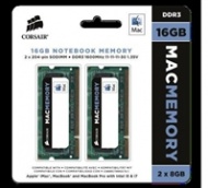 16GB Corsair (2x8GB) Mac Memory, 1600MHz DDR3 memory module for Apple iMac, MacBook, MacBook Pro, IMac and Mac mini.