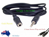 3.5mm Stereo Cable Male - Female 1.4m