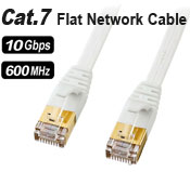 Cat 7 Ethernet Flat Cable - 3 meters, 10Gbps Speed... Cat 7 Ethernet Flat Cable - 3 meters, 10Gbps Speed...