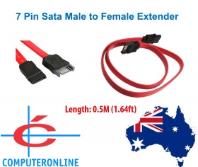 Cable: SATA Data Cable Extension SATA 7pin Male to Female - 0.5m