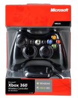 Microsoft WIRELESS XBOX 360 CONTROLLER - BLACK, [J... Microsoft WIRELESS XBOX 360 CONTROLLER - BLACK, [J...