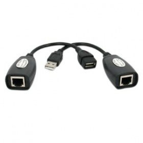 Converter: USB Extension adaptor by RJ45 (Network) cable,  up to 45m