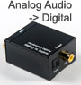Analogue Audio RCA Input to Digital Output Converter. [T-608]