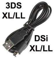 USB Charging Cable for Nintendo 3DS / 3DS XL &... USB Charging Cable for Nintendo 3DS / 3DS XL &...