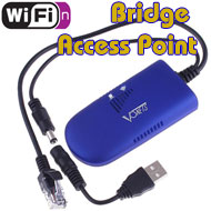 Vonets WiFi N 300Mbps Wireless Bridge / Repeater / Access Point, [VAP11G-300], Multi Power Input, Mini Sized