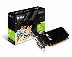 MSI GT 710 2GB HDMI LP VGA CARD PCIE2,DVI/HDMI/VGA...