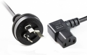 2M Wall to C13 Power Cable with Right Angle 2M Wall to C13 Power Cable with Right Angle