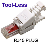 Tool-less RJ45 Plug / Connector - CAT6 8P8C, Reusable