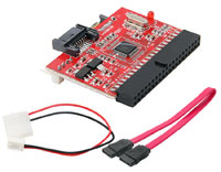 IDE/SATA Convertor: Bi-Direction IDE to SATA Converter Adapter for HDD & CDRom, Win / Mac / Linux, Plug&Play, JM20330 Chip