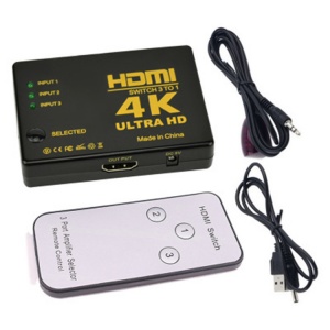 HDMI 3 In - 1 Out Switch with Remote Control, [RM-301]