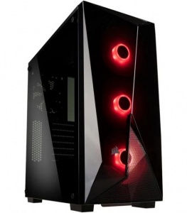 CORSAIR Carbide Series SPEC-DELTA RGB Tempered Glass Mid-Tower ATX Gaming Case, Black, Fan Color Adjustable