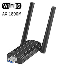 WiFi 6 AX Dual Band 1800Mbps USB 3.0 Dongle, [AX18...