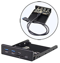 3.5" Bay USB 3.0 Front Panel & SD Card Re... 3.5" Bay USB 3.0 Front Panel & SD Card Re...