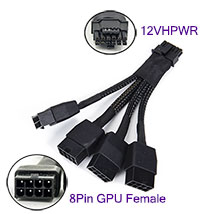 8pin PCI-e *4 to 16pin 12VHPWR Converter, [8PIN*4-12VHPWR], Full 600W